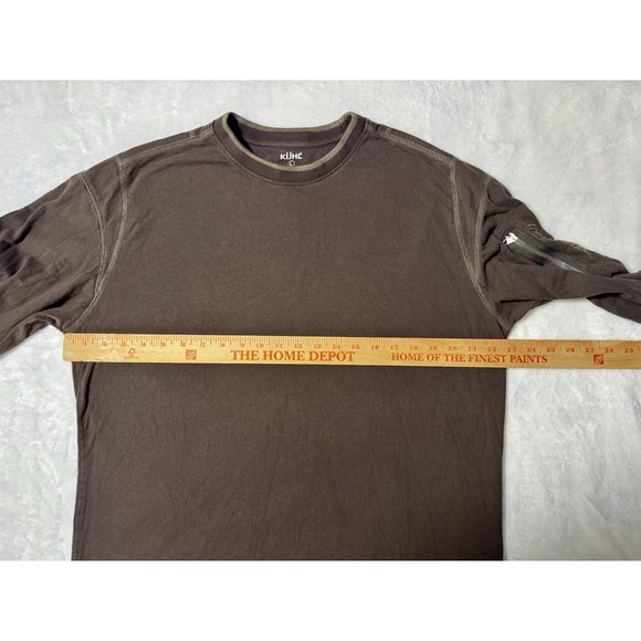 Kuhl Brown Kommando Crew Wildfibre Born In The Wild Trail Hiking Organic Large - Picture 6 of 9